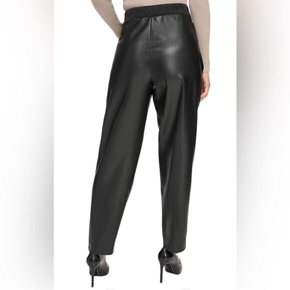021 New DKNY Womens Faux Leather High Rise Ankle
Pants Size M - Picture 2 of 10